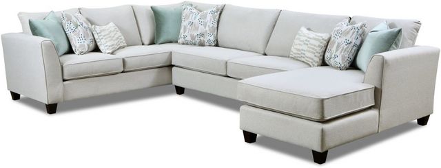 Fusion Furniture Wendy 4-Piece Linen Sectional