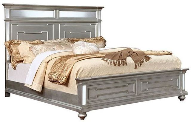 Furniture of America® Fantasia 4 Piece Silver Queen Bedroom Set 7