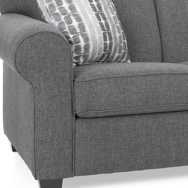 Decor-Rest® Furniture LTD 2455 Gray Sofa 2