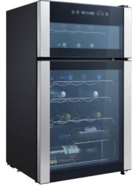 GE Profile™ 19" Black Stainless Steel Wine Cooler 1