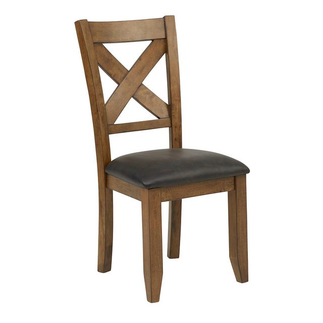 Acorn Cottage Brown X-Back Side Chair-0