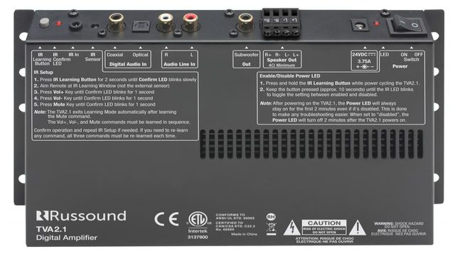 Russound® Digital Two-Channel TV Amplifier