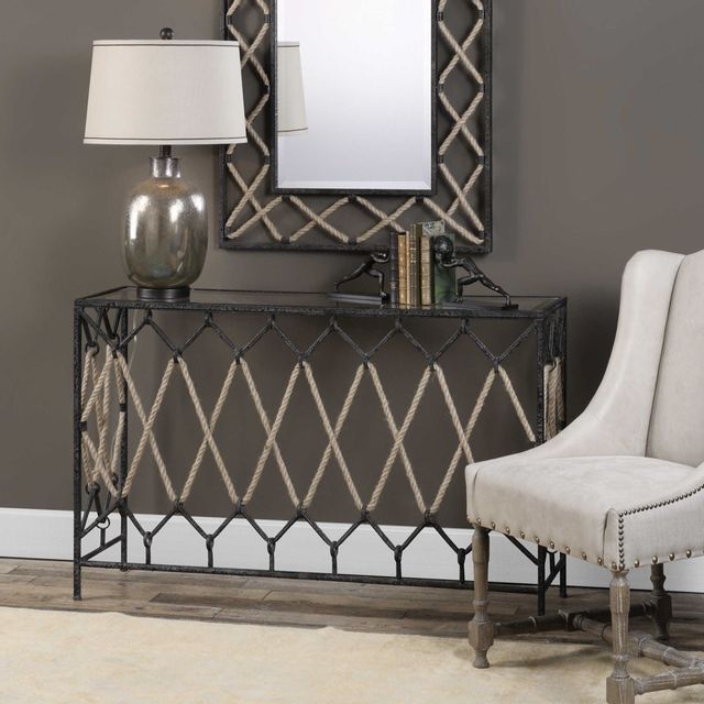 Uttermost Darya Black Console Table 3