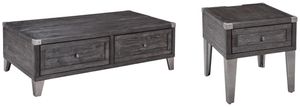 Signature Design by Ashley® Todoe 2-Piece Dark Gray Living Room Tables Set