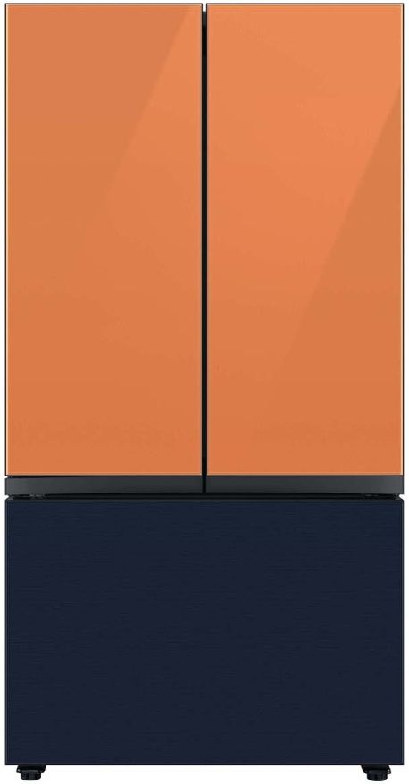 Samsung Bespoke 36" Navy Steel French Door Refrigerator Bottom Panel 11