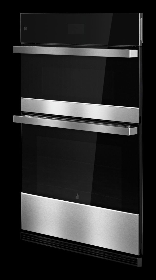 JennAir® NOIR™ 27" Floating Glass Black Oven/Microwave Combination Electric Wall Oven 7