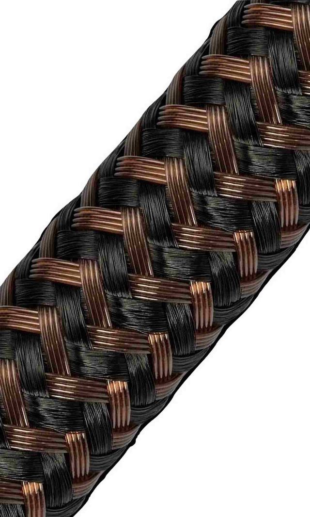 AudioQuest® Type 5 Brown 1 Ft Braided Speaker Cable 1
