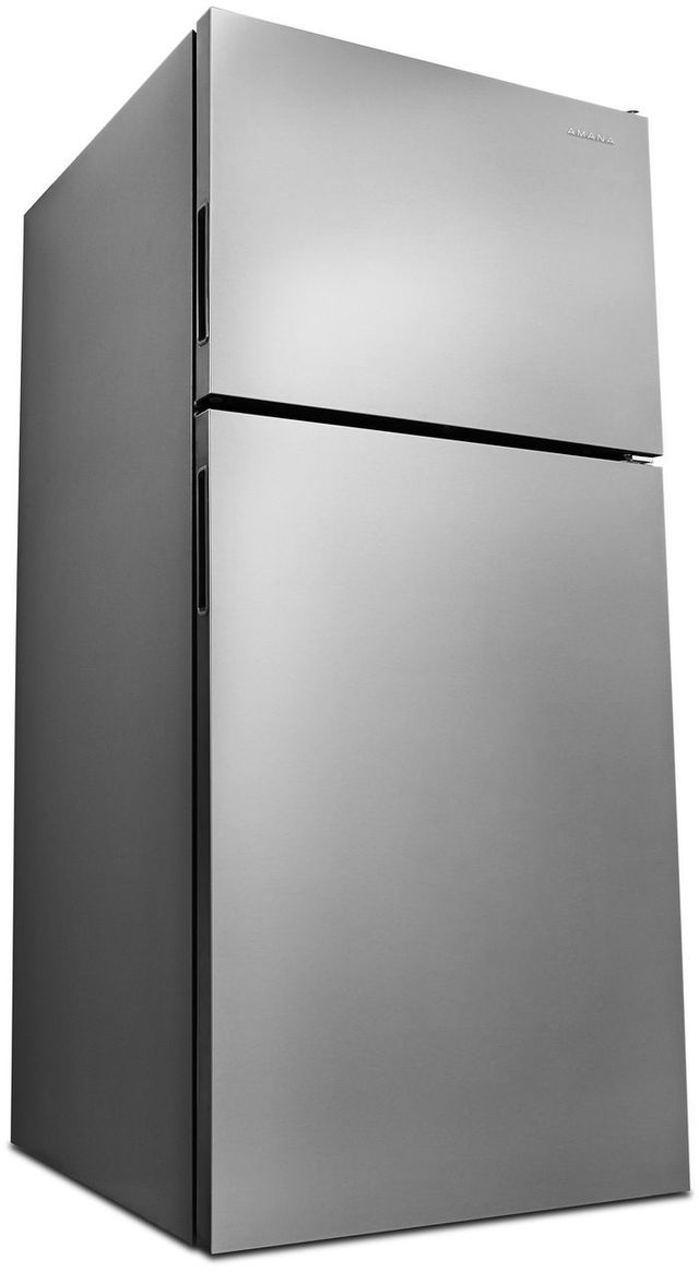 Amana® 18.2 Cu. Ft. Monochromatic Stainless Steel Top Freezer Refrigerator 2