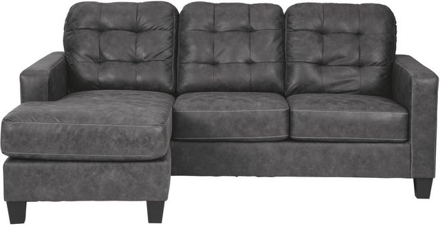 Canapé avec chaise longue Venaldi en tissu gris Benchcraft® 1