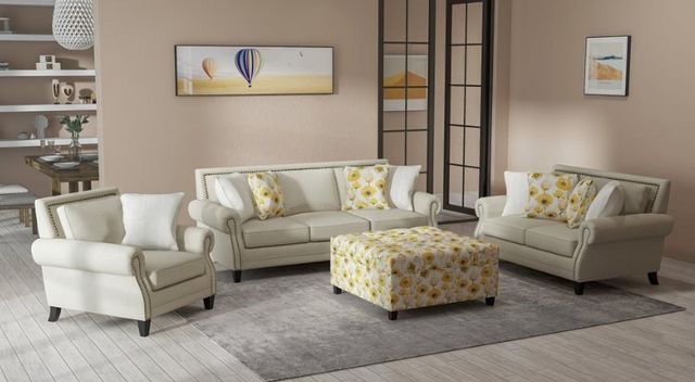 Emerald Home Celia Saxon Beige Loveseat | Fischer Furniture | Rapid ...