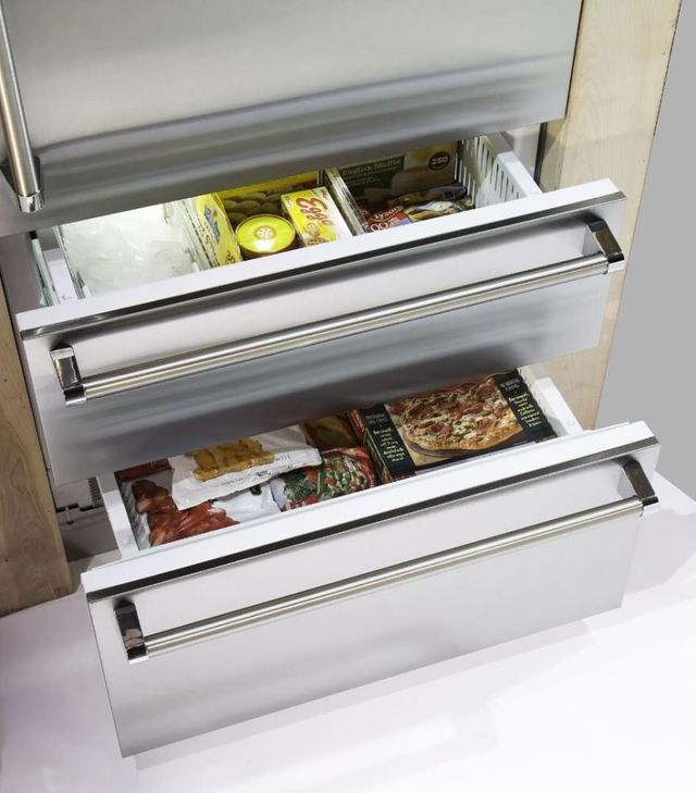 Viking® 7 Series 20.0 Cu. Ft. Pacific Grey Professional Built In Left Hinge Bottom Freezer Refrigerator 3