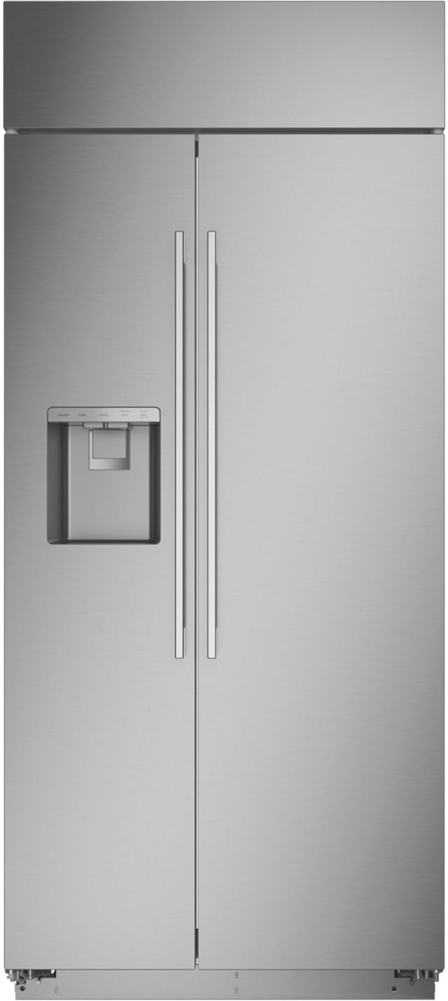 Monogram 20.2 Cu. Ft. Stainless Steel Smart Built In Side-by-Side Refrigerator 1