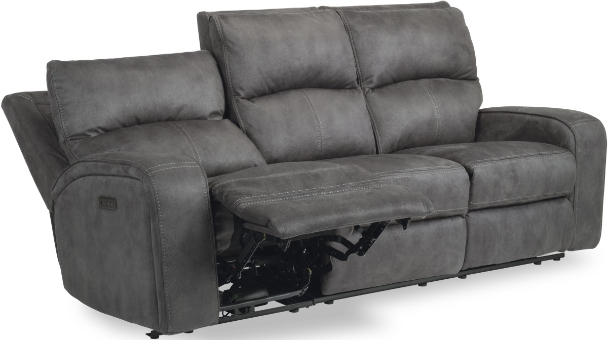 flexsteel forte power headrest sofa