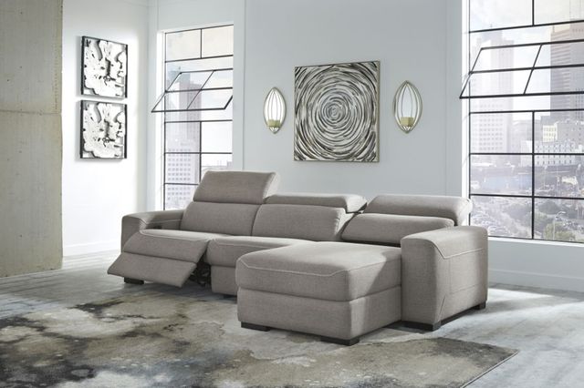 Signature Design by Ashley® Mabton Gray 3-Piece Reclining Sectional-3