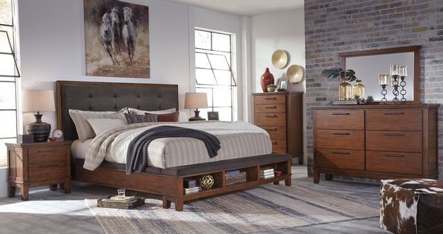 Pied de lit avec rangement Ralene, brun, Signature Design by Ashley® 8