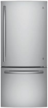 GE® Series 20.9 Cu. Ft. Bottom Freezer Refrigerator-Stainless Steel-GBE21DSKSS