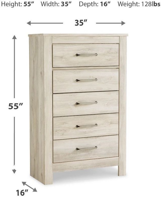 Signature Design by Ashley® Bellaby Whitewash Chest 2