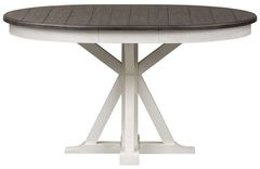 Liberty Furniture Allyson Park Wirebrushed White/Charcoal Pedestal Table