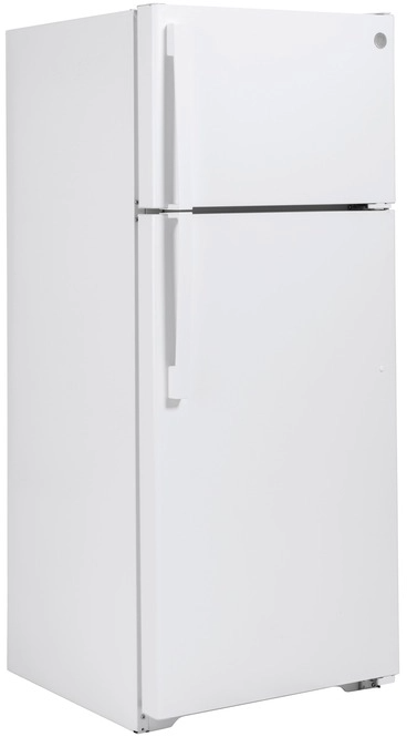 GE® 18.3 Cu. Ft.  White Freestanding Top Freezer Refrigerator 1