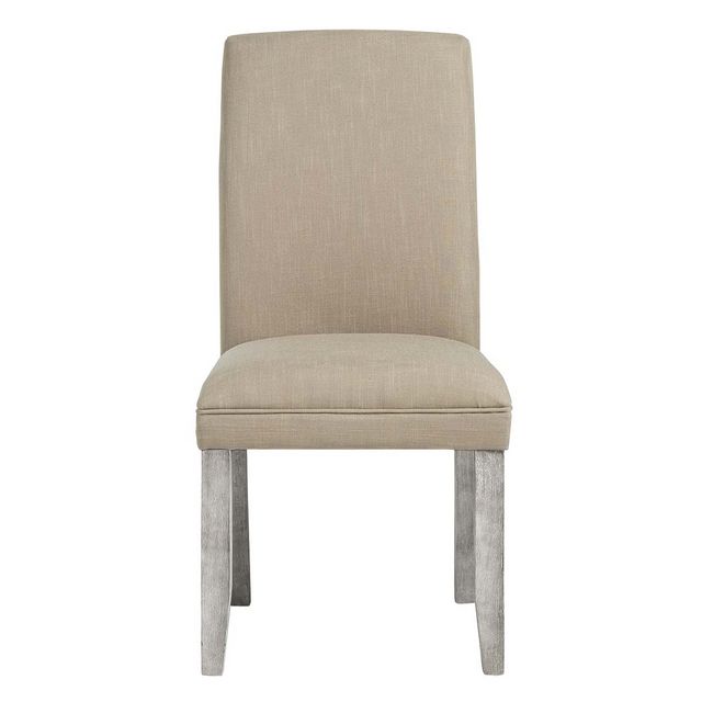 Tulip Brown Chair with Gray Legs-1