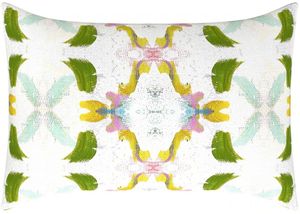 Laura Park Designs Dogwood Green/White 14" x 20" Pillow