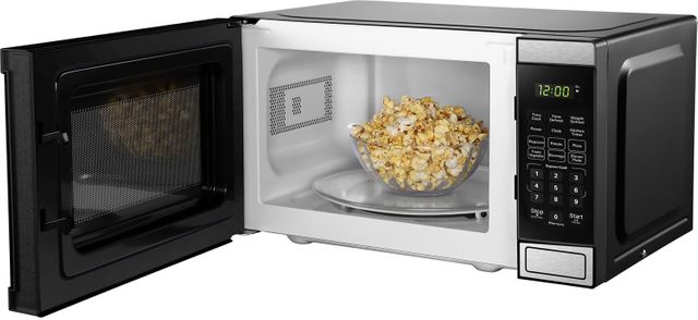 Danby® 0.7 Cu. Ft. Black with Stainless Steel Countertop Microwave 4