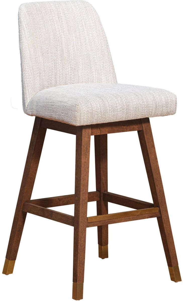 BC Stools Amelia Beige Brown Oak 30