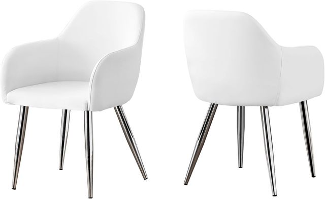 Monarch Specialties Inc. 2 Piece White Dining Chairs