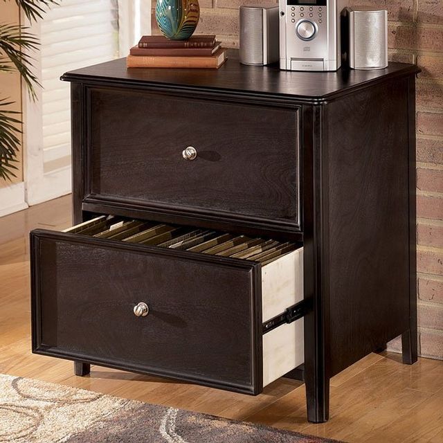 Signature Design by Ashley® Carlyle Dark Brown Lateral File Cabinet 1
