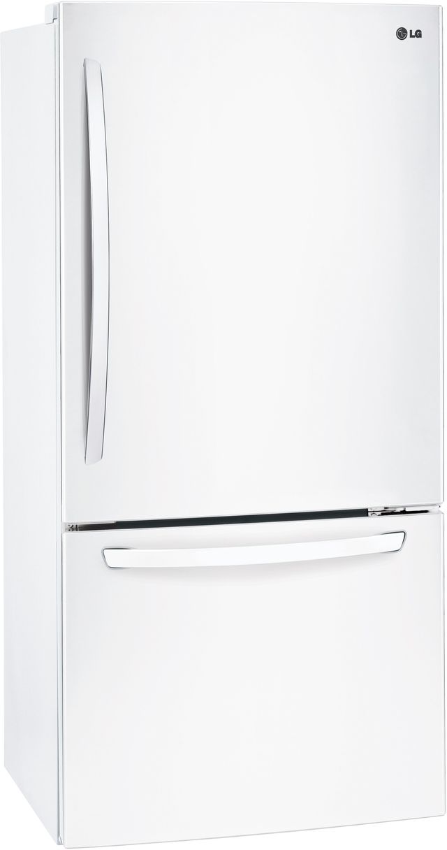 LG 24.1 Cu. Ft. Smooth White Bottom Freezer Refrigerator 2