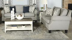 Coaster® Sheldon 2-piece Grey Upholstered Living Room Set with Rolled Arms