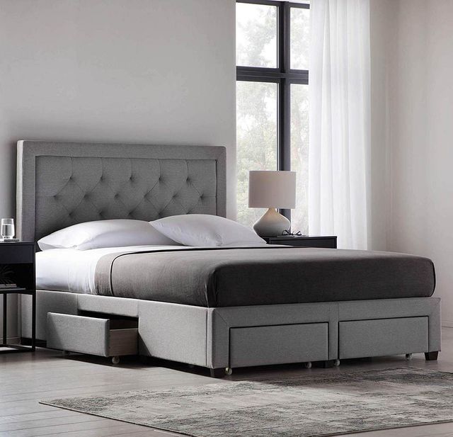 Malouf® Watson Stone Full Platform Bed Base 3