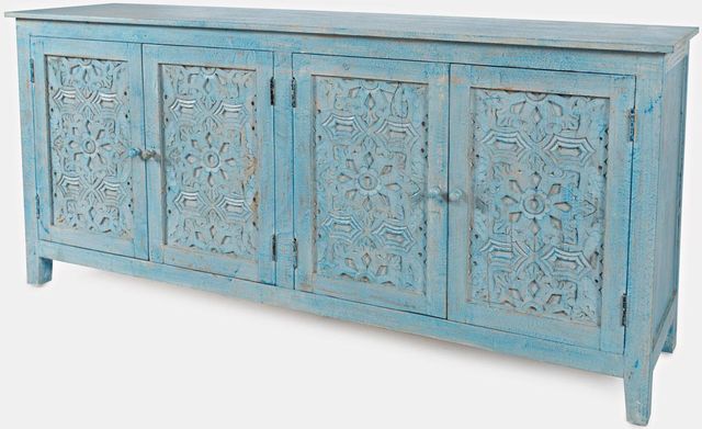 Jofran Inc. Global Archive Chloe Blue Accent Cabinet 2