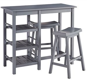 Progressive® Furniture Breakfast Club Gray Counter Height Table and 2 Stool Set