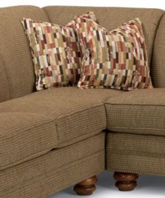 Flexsteel® Bay Bridge Fabric Corner Chair with Nailhead Trim
