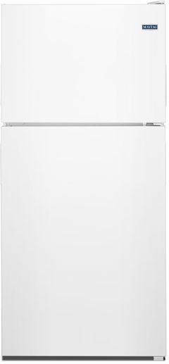 Maytag® 18.2 Cu. Ft. White Top Freezer Refrigerator-MRT118FFFH