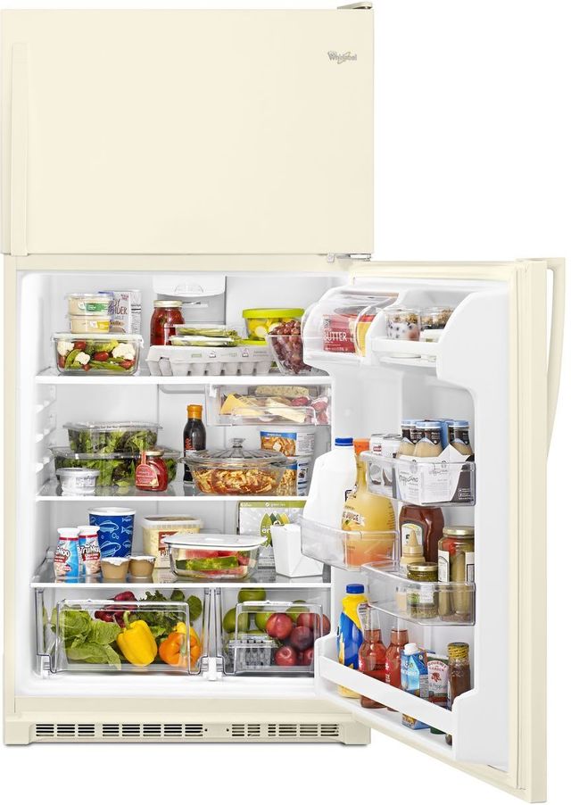 Whirlpool® 20.5 Cu. Ft. Top Freezer Refrigerator-Biscuit 5