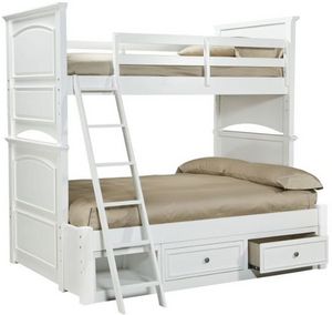 Legacy Kids Teen Madison Natural White Twin/Full Youth Bunk Bed