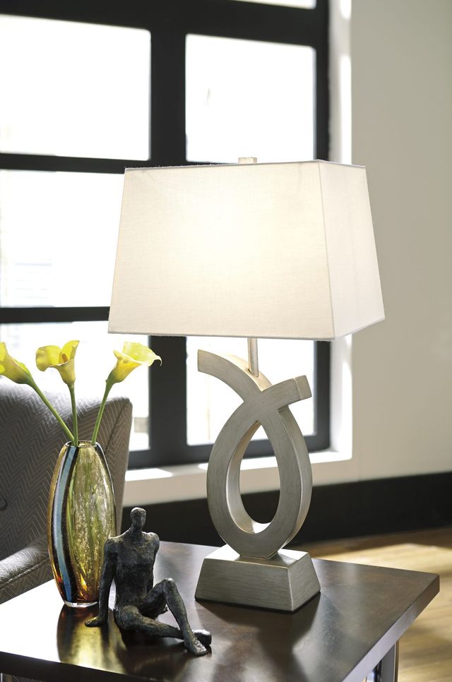 Signature Design by Ashley® Amayeta 2-Piece Silver Table Lamp Set 3