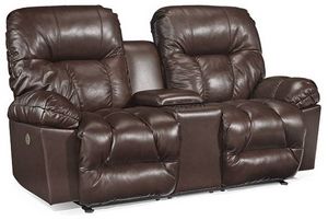 Best® Home Furnishings Retreat Reclining Space Saver Loveseat with Console