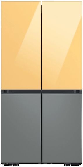 Samsung Bespoke Flex™ 18" Sunrise Yellow Glass French Door Refrigerator Top Panel 2