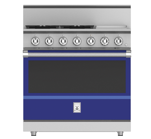 Hestan KRG Series 36" Steeletto Pro Style Liquid Propane Gas Range with 12" Griddle 18