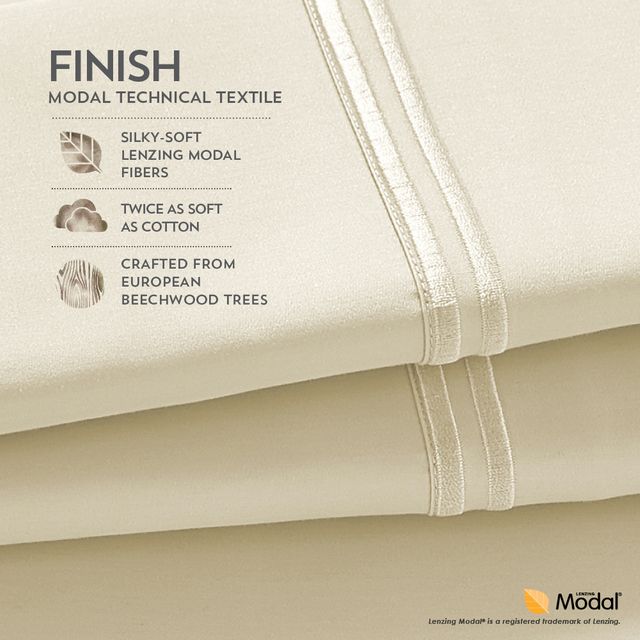 PureCare® Elements™ Premium Modal® White Queen Sheet Set 60