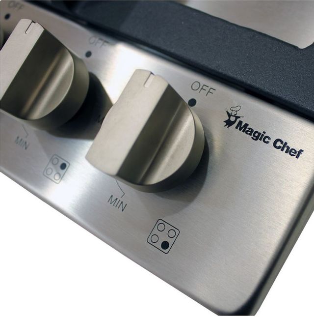 Magic Chef® 23" Stainless Steel Built In Gas Cooktop 3