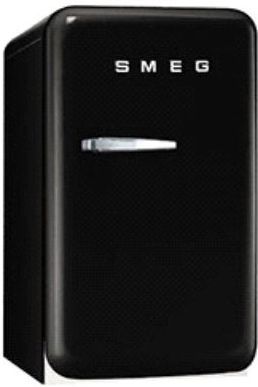 Smeg 50's Retro Style Aesthetic 1.5 Cu. Ft. Black Compact Refrigerator 0