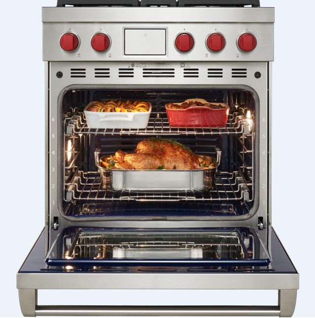 Wolf® 30" Stainless Steel Freestanding Dual Fuel Natural Gas Range-2