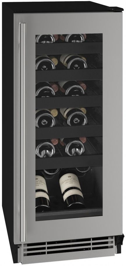 U-Line® 3.0 Cu. Ft. Stainless Steel Wine Cooler-0