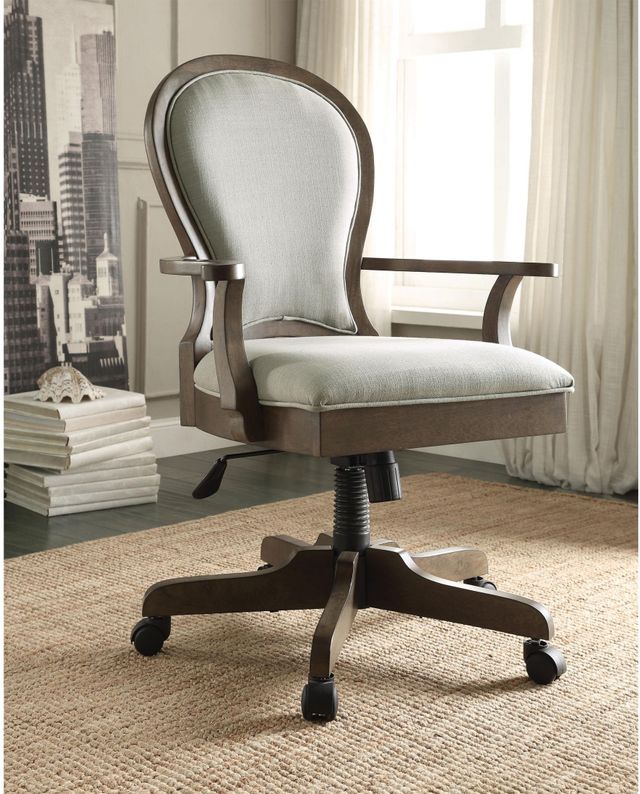Riverside Furniture Belmeade Scroll Back Upholstered Desk Chair 1