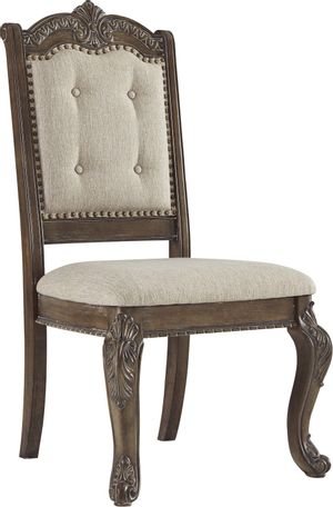 Signature Design by Ashley® Charmond Brown Dining Upholdstered Arm Chairs - Set of 2