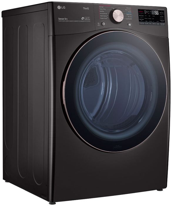 LG Black Stainless Steel Front Load Laundry Pair 20